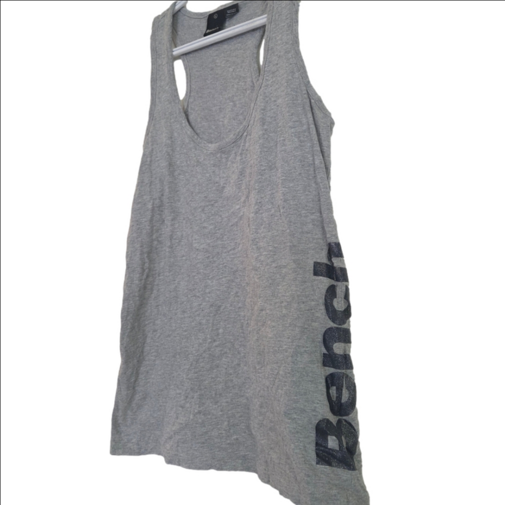 Bench Heather Gray Tank Top with Black Logo